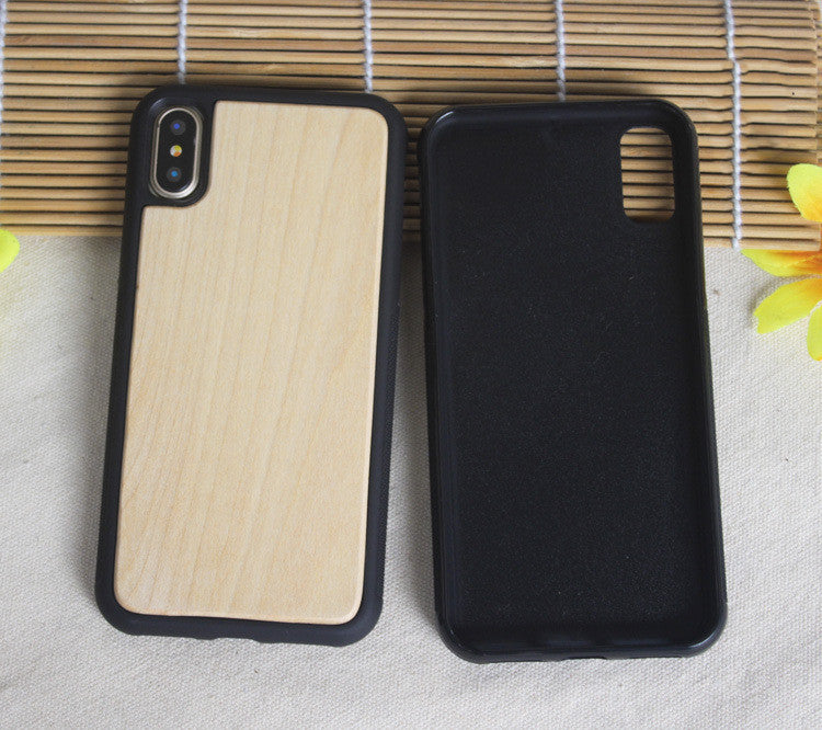 Wooden case TPU phone case