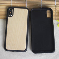 Wooden case TPU phone case