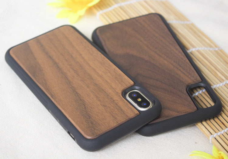 Wooden case TPU phone case