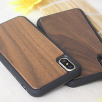 Wooden case TPU phone case