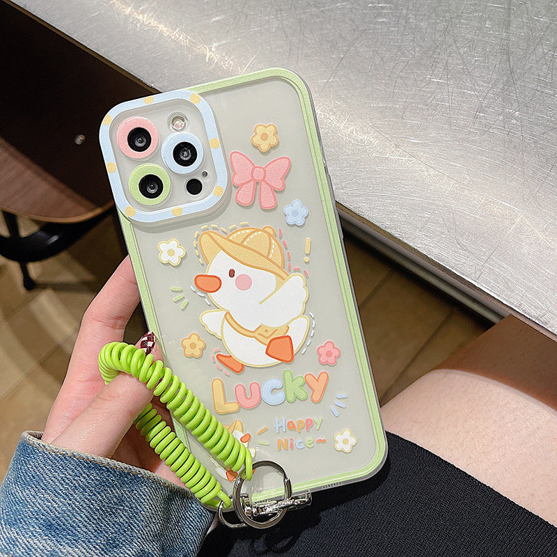 Phone Case Pupil Shadow Transparent Case Lanyard