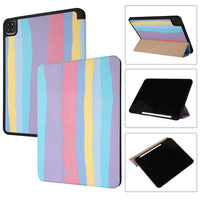 Tablet PC 10.2 Pen Slot Tri-fold Sleeping Flip Leather Case