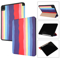 Tablet PC 10.2 Pen Slot Tri-fold Sleeping Flip Leather Case