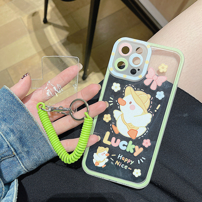 Phone Case Pupil Shadow Transparent Case Lanyard