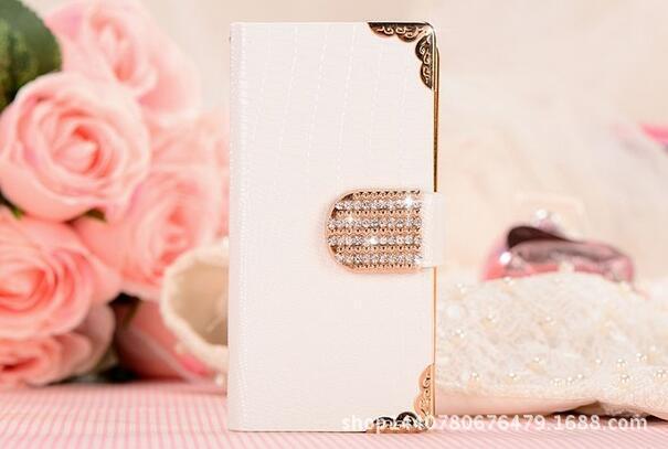 5S 5G Diamond Leather Wallet Card Case Leather Case Leather Case