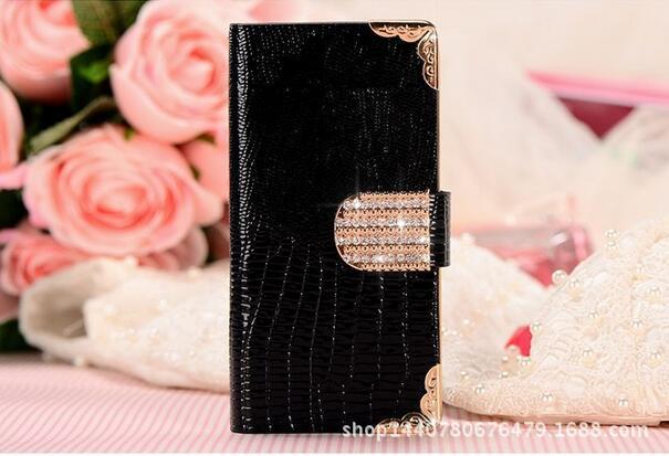 5S 5G Diamond Leather Wallet Card Case Leather Case Leather Case