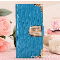 5S 5G Diamond Leather Wallet Card Case Leather Case Leather Case