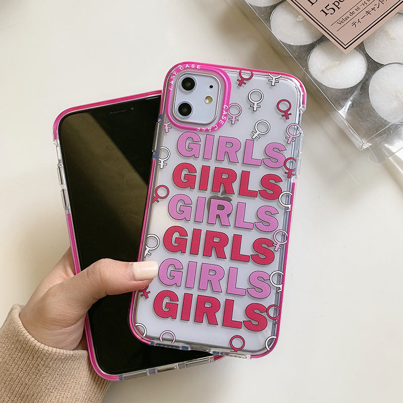 Girl  Case All-inclusive Soft Case Transparent Protective Case Applicable