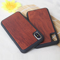 Wooden case TPU phone case