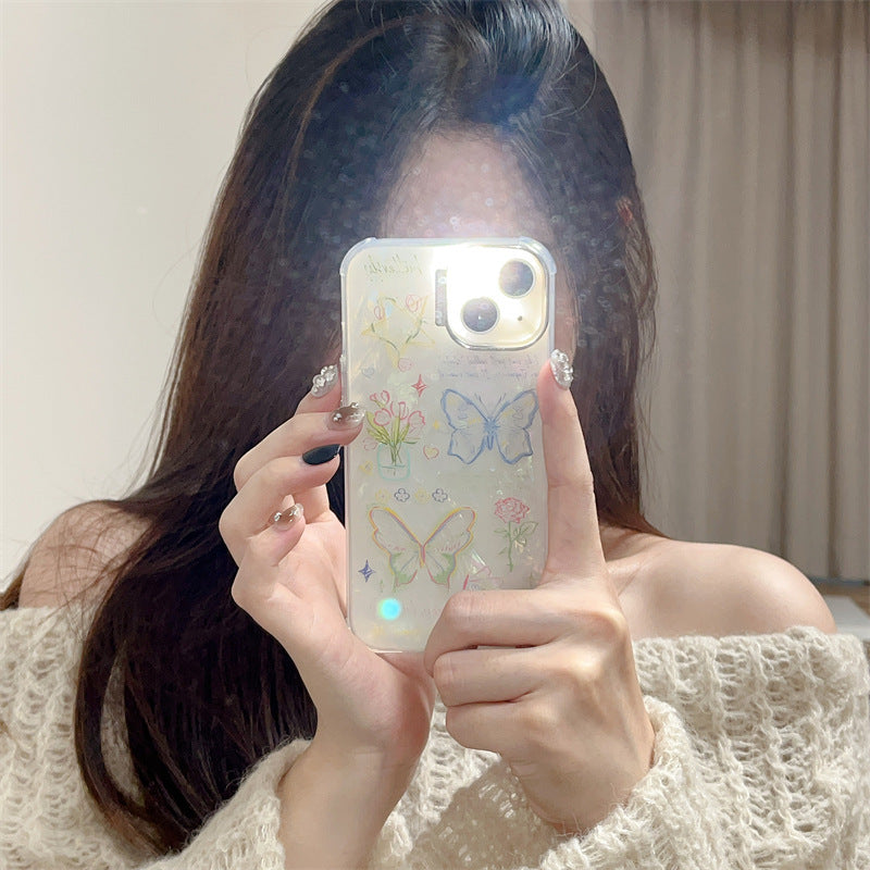 Colorful Line Butterfly Phone Case Protective Case