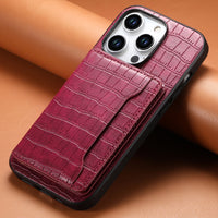 Card Pattern Leather Case Phone Case