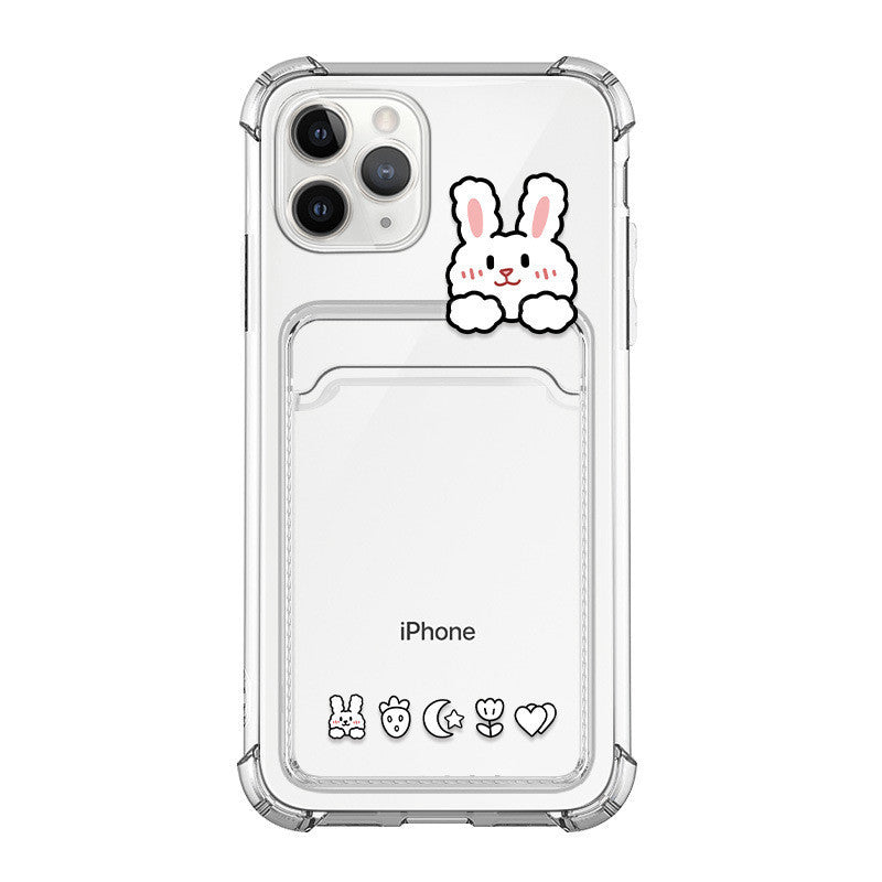 Cartoon Transparent Card Case Phone Case