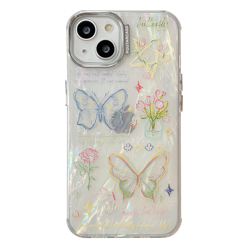 Colorful Line Butterfly Phone Case Protective Case