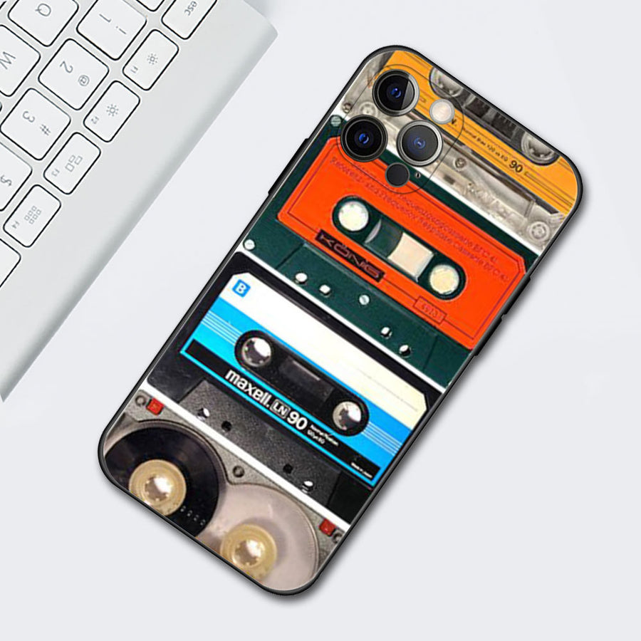 Phone Case Protective Case Tape Retro Record