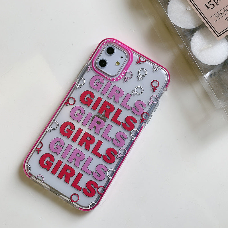 Girl  Case All-inclusive Soft Case Transparent Protective Case Applicable